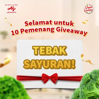 Pemenang Giveaway Tebak Sayuran