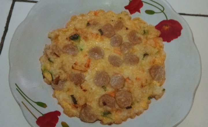 Omelet Nasi Sosis Ceria