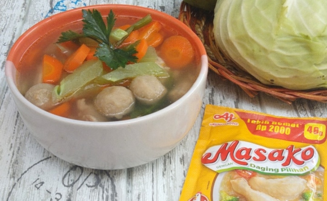 Sup Bakso Sayuran Masako