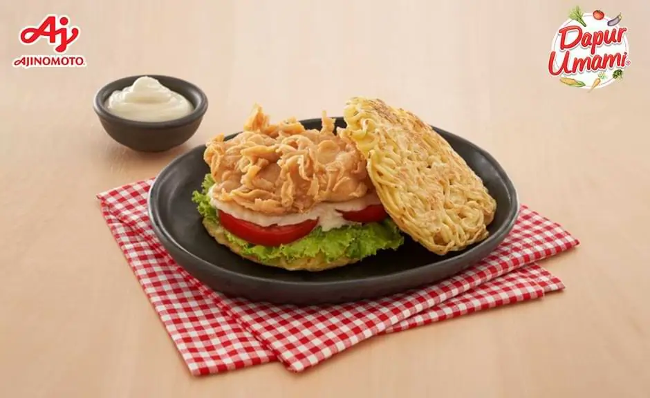 Burger Mie Ayam Crispy Ala Sajiku®