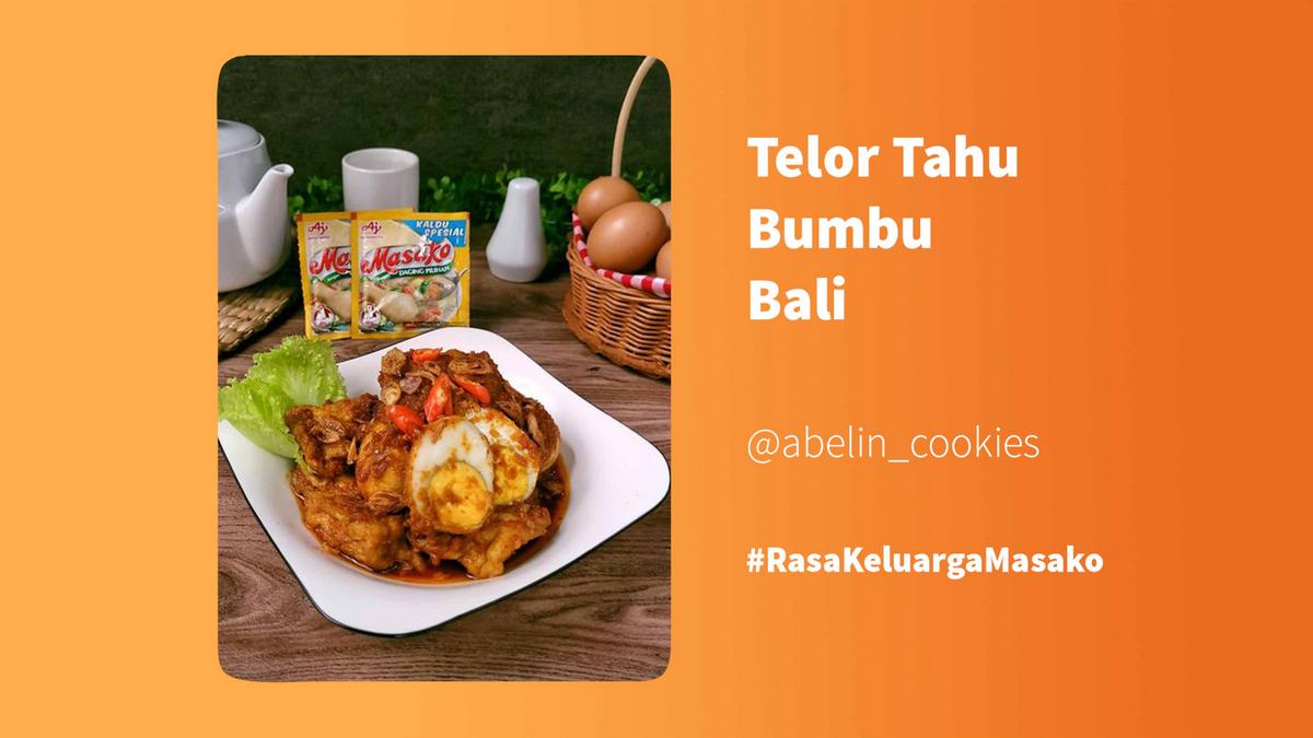 Telor Tahu Bumbu Bali