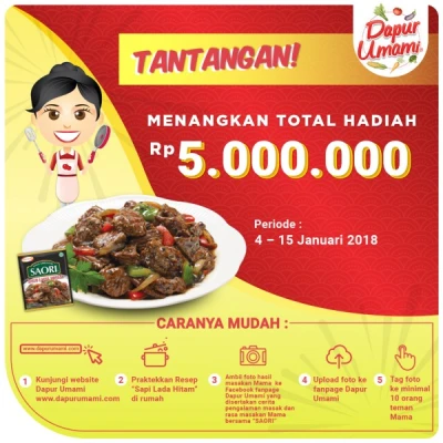 Tantangan SAORI Saus Lada Hitam