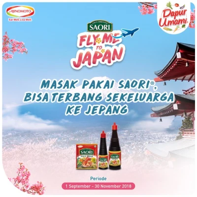 Masak pakai SAORI®, bisa terbang sekeluarga ke Jepang?? Gimana caranya?