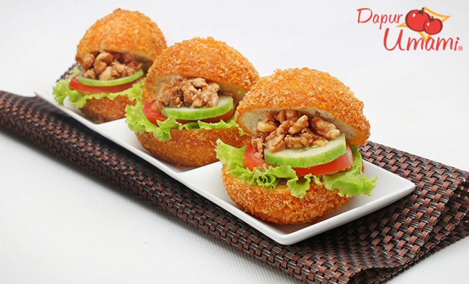 Sandwich Donat Ayam Teriyaki