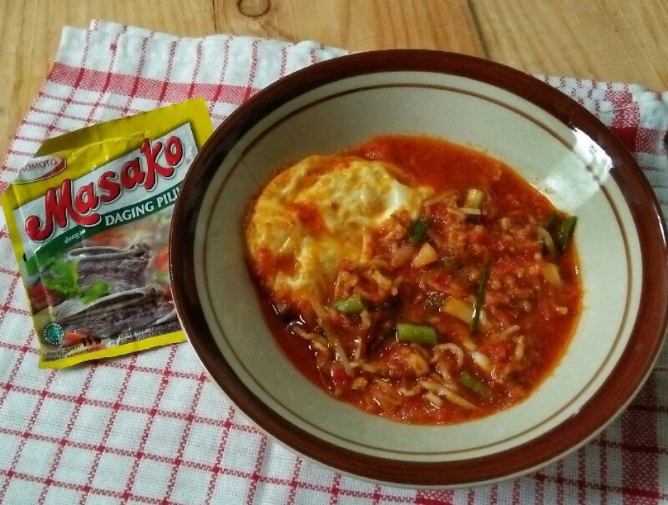 Sambal Teri Telor Ceplok Masako