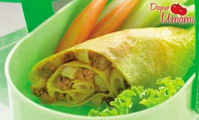 Dadar Gulung Isi Makaroni