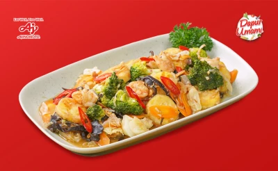 1. Tumis Tofu Brokoli Saus Tiram ala SAORI®