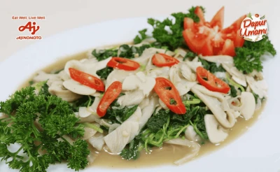 2. Cah Jamur Bayam ala AJI-NO-MOTO®