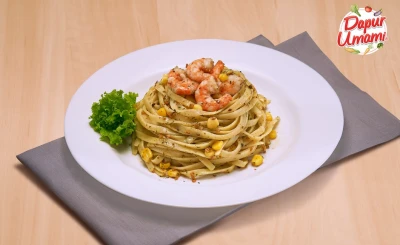 2. Fettucini Udang Aglio Olio