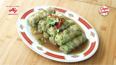 5. Daging Gulung Sawi ala Chef Devina