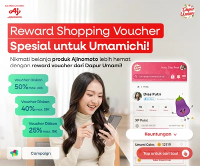 Reward Shopping Voucher Spesial untuk Umamichi!