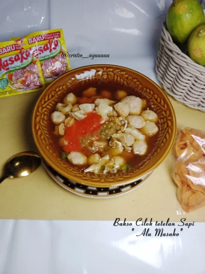 Recook 🍜 Bakso Cilok Tetelan Sapi Ala Masako