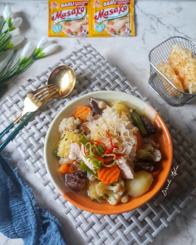 Recook Sop Jamur Salju