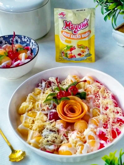 Recook Salad Buah Happy Mayumi® ala Mami Abe