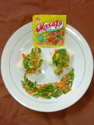 Recook Tumis Buncis Telur Saori Saos Tiram