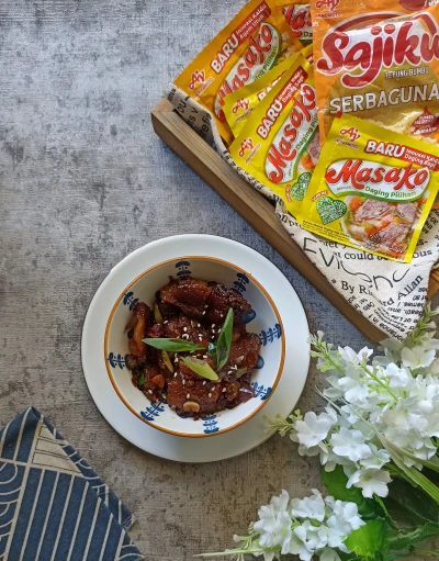 Ayam Popcorn Crispy Manis ala Sajiku