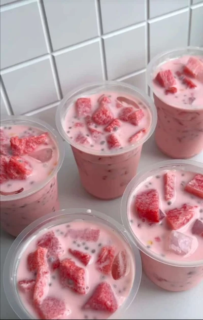 Bikin Es Semangka Susu Buat Berbuka (Day 16)