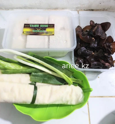 bikin Lumpia tahu jamur