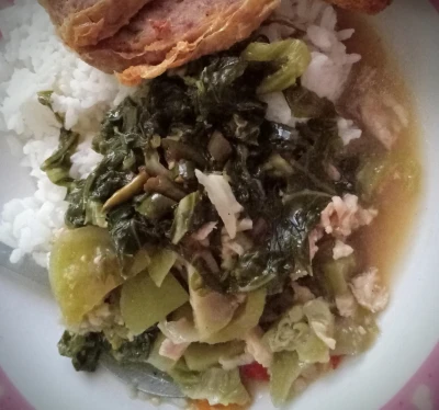 Ca Sayur Asin Ayam Plus Ngohyong Ayam Udang