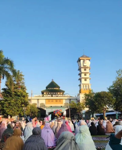 #CeritaIduladha day 1 : Sholat Ied di Masjid Agung Bersama Keluarga