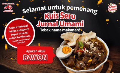 Congrats! Ini Pemenang Tebak Nama Makanan Berhadiah di Dapur Umami