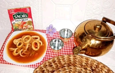 Cumi saos tiram yang manis dan gurih