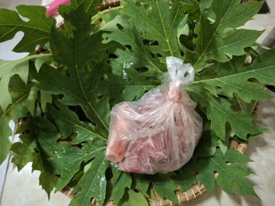 Daun Pepaya Daging Kurban