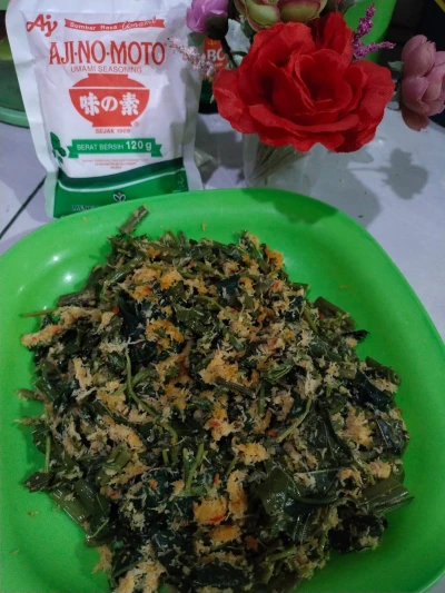 Day 1 #HidupLebihSehat sayur daun singkong saladnya orang banjar