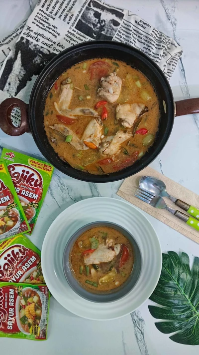 Recook Garang Asem Ayam Santan