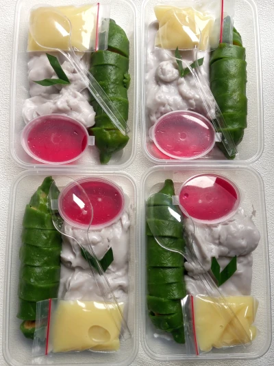 Es pisang ijo