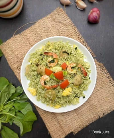 Isi Piringku, Nasi Goreng Bayam