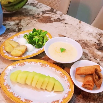 #JurnalRamadan Meja Ramadhanku,Menu Sahur Hari Kesembilan Belas Puasa