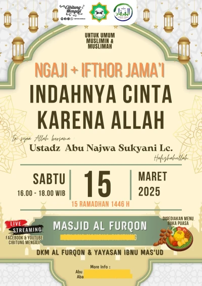 #JurnalRamadan Ngaji dan Ifthor Jamai ( Buka Puasa Bersama )