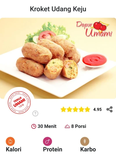 Kroket Udang Keju
