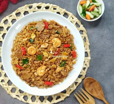 Nasi goreng dengan takaran garam yang pas