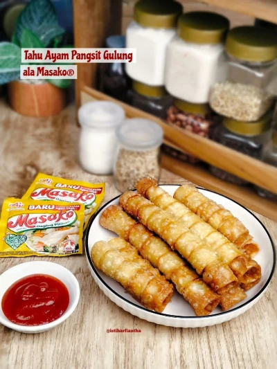 Olahan tahu, tahu ayam pangsit gulung