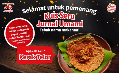 Pemenang Kuis Serunya Tebak Makanan: Uji Pengetahuanmu di Dapur Umami