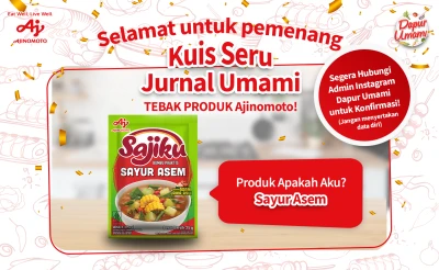 Pengumuman Pemenang Kuis Tebak Tebakan Seru Bareng Dapur Umami