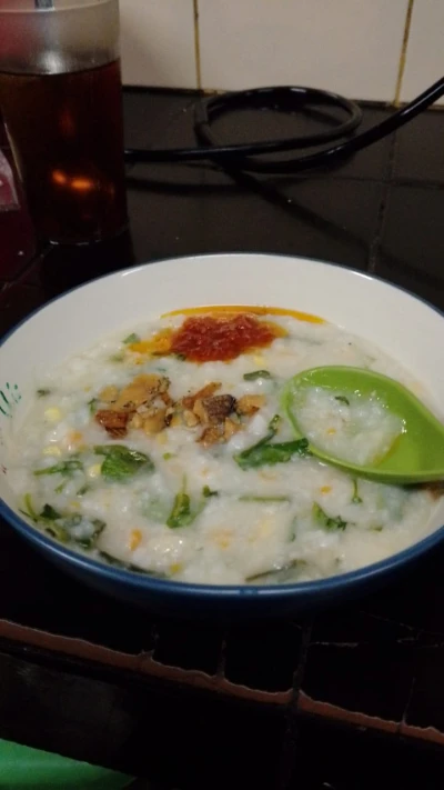 Persiapan menu Buka puasa dengan bubur Manado umamichi hari ke 18 puasa ☺️☺️☺️