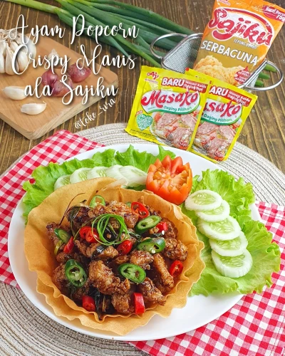 Recook Ayam Popcorn Crispy Manis ala Sajiku