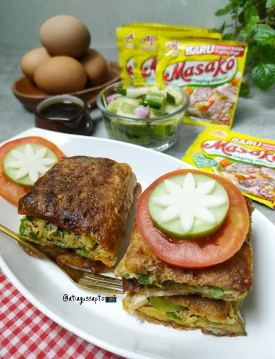 Recook Martabak daging sapi ala Masako