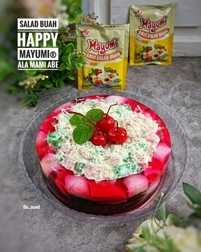 Salad buah Happy Mayumi ala mami Abe