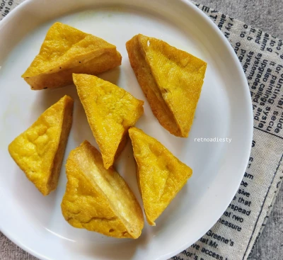 Tahu goreng dengan takaran garam yang pas