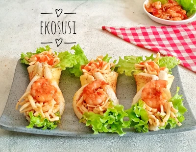 #TakaranGaramPas Sarapan Roti Mi Udang Balado