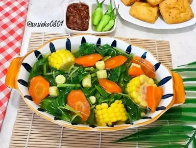 #TakaranGaramPas Sayur Bening Bayam Wortel