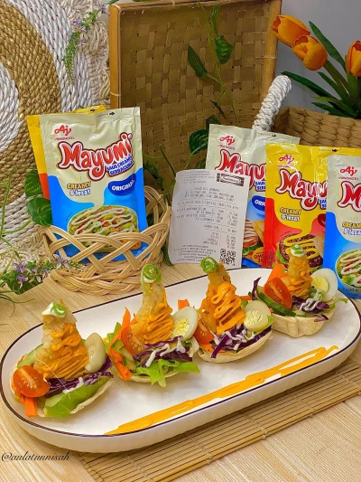 Udang Mayo dan Salad Sayur