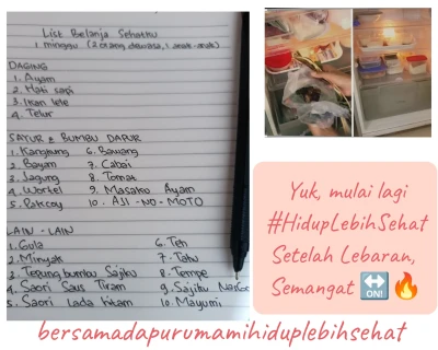 Yuk #HidupLebihSehat Setelah Lebaran 😍
