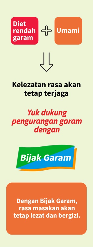 Diet rendah garam + Umami