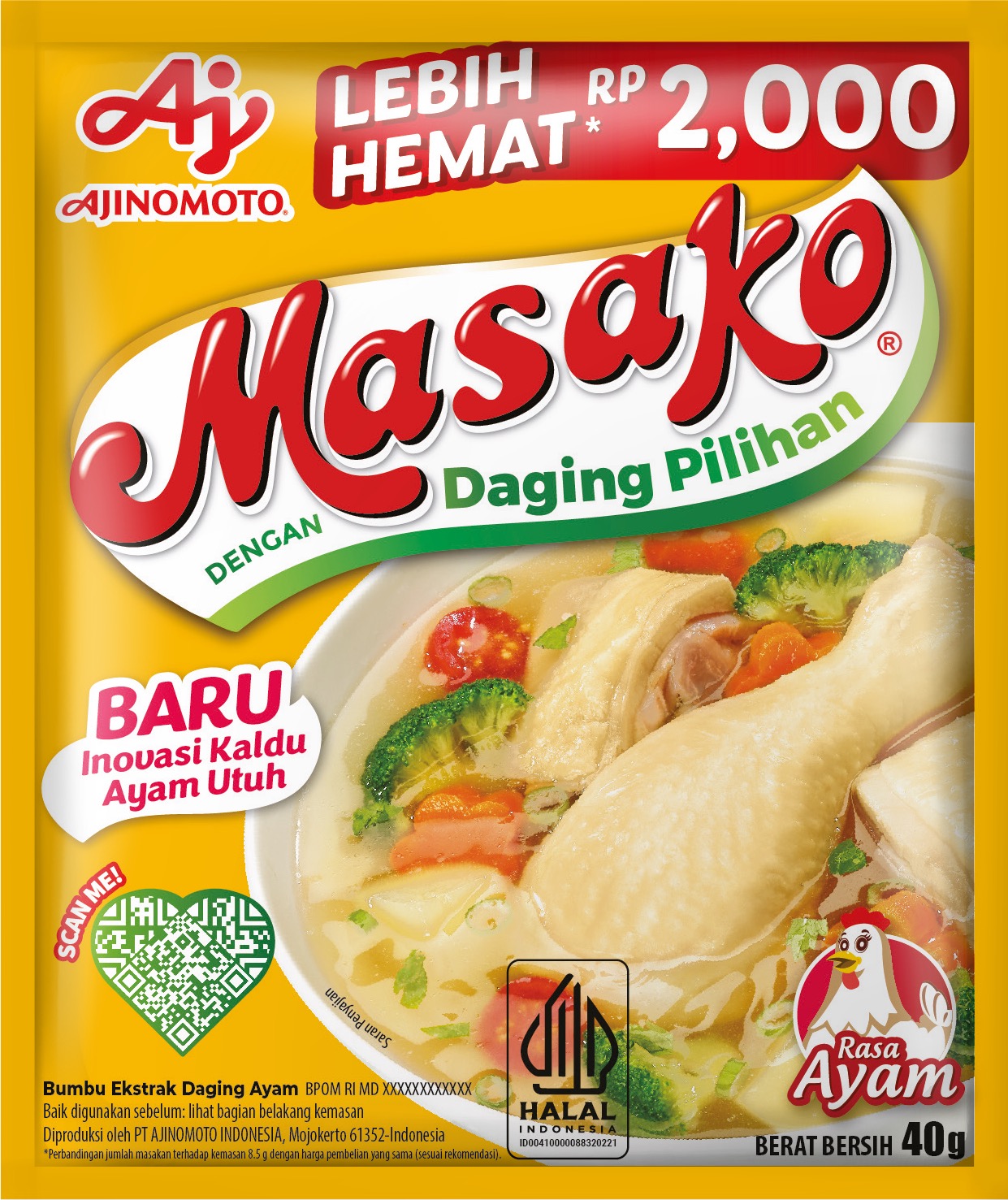 Masako® Rasa Ayam 40 gr