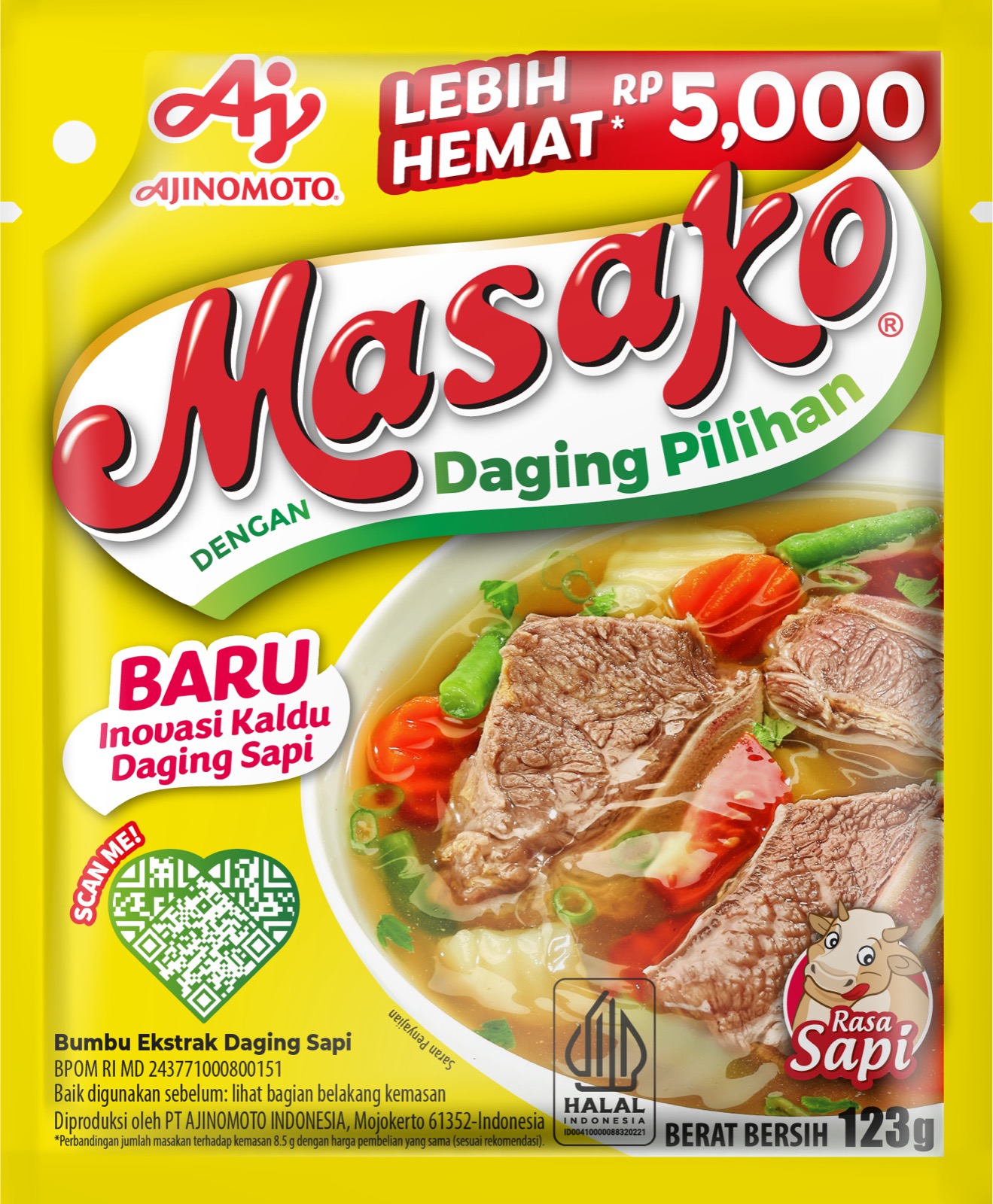 Masako® Rasa Sapi 123 gr
